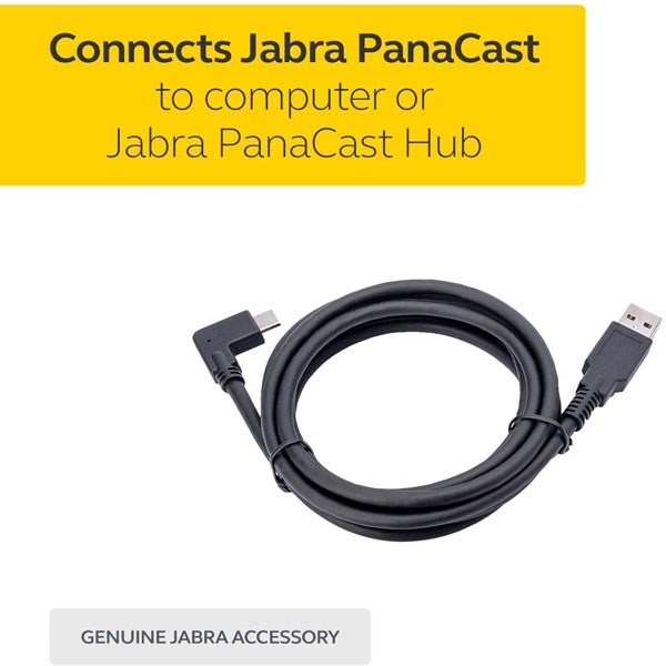 Dây cáp USB Jabra PanaCast dùng để kết nối Camera hội nghị Jabra PanaCast với máy tính hoặc PanaCast Hub
