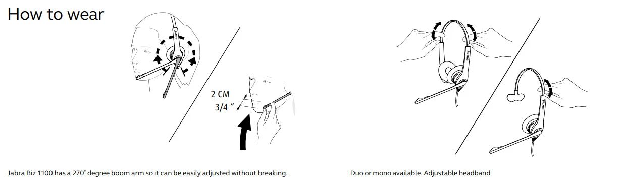 hdsd jabra biz 1100 series