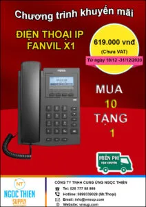 Khuyến mãi HOT nhân dịp cuối năm Điện thoại IP Fanvil X1 giá tốt