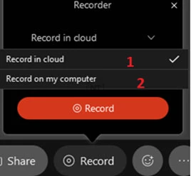 Ghi và chỉnh sửa bản ghi cuộc họp