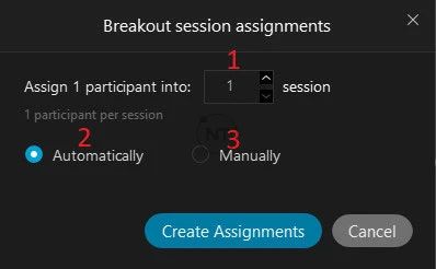 Bật phòng Breakout Rooms (phòng họp đột phá) trong webex meetings