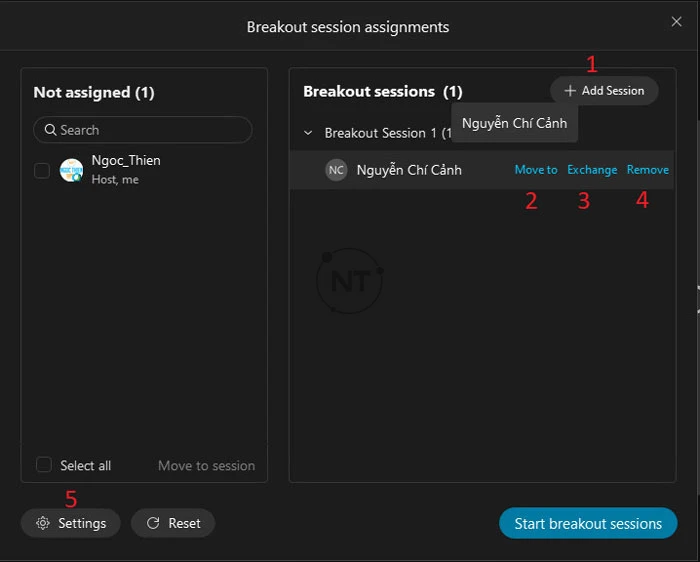 Bật phòng Breakout Rooms (phòng họp đột phá) trong webex meetings