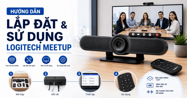 Hướng dẫn lắp đặt và sử dụng Logitech MeetUp