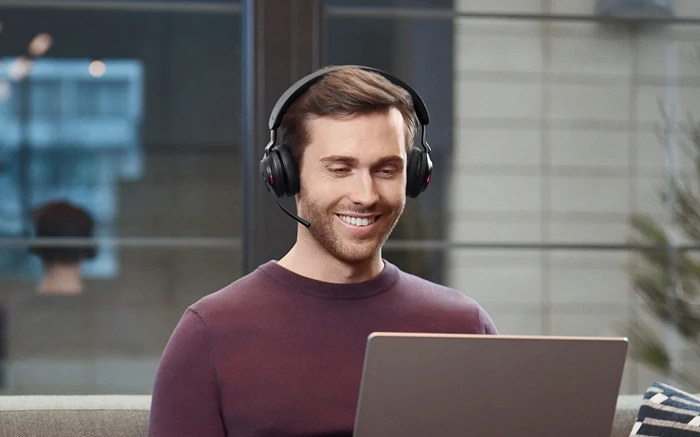 Tai nghe Jabra Evolve 2 65 Ms Stereo trang bị loa 40mm