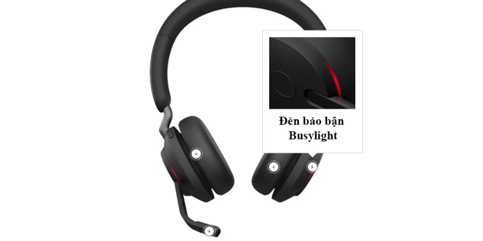 Jabra Evolve2 65 trang bị Đèn báo bận với khả năng hiển thị gấp 4 lần
