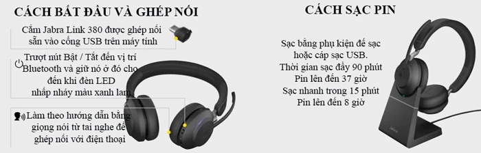 Tai nghe Jabra Evolve2 65 USB-C UC Mono là tai nghe thế hệ mới, được nâng cấp từ dòng tai nghe Evolve 65 của hãng Jabra.