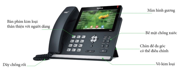 Thiết kế thân thiện, tiên tiến của series Yealink T4S góp phần làm nổi bật những đặc tính ưu việt cũng như vẻ ngoài thanh lịch của sản phẩm