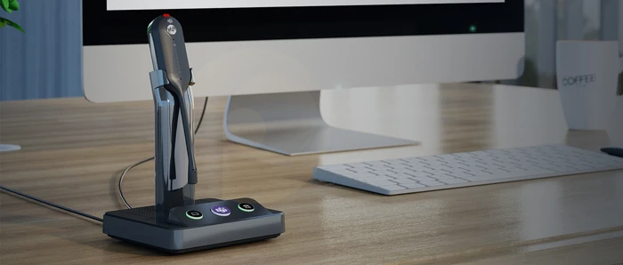 hai micrô được tích hợp trong WH63, tiếng ồn xung quanh sẽ giảm tự động, đảm bảo nghe rõ giọng nói của đối phương, tăng đáng kể hiệu quả giao tiếp