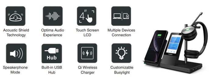 Yealink WH66 là tai nghe không dây DECT, thuộc series sản phẩm mới đến từ Yealink