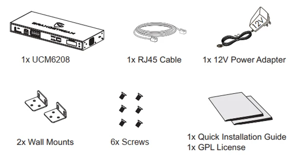 cấu hình tổng đài Grandstream UCM6208