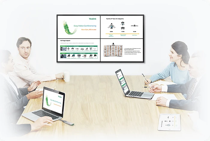 Yealink MVC840 hỗ trợ chia sẻ nội dung nhanh chóng với pod trình chiếu không dây WPP20