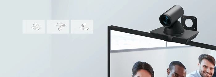 Thoải mái điều chỉnh khả năng xoay, nghiêng và thu phóng của Camera để tìm góc quay phù hợp