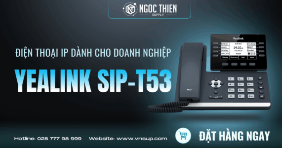 Yealink SIP-T53- Điện thoại IP dành cho doanh nghiệp 2025 Yealink SIP-T53- Điện thoại IP dành cho doanh nghiệp