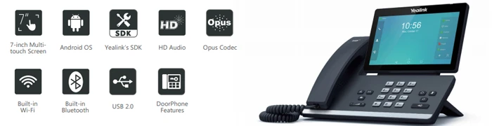 Yealink SIP-T56A cho phép giao tiếp bằng hình ảnh nâng cao, cung cấp trải nghiệm âm thanh