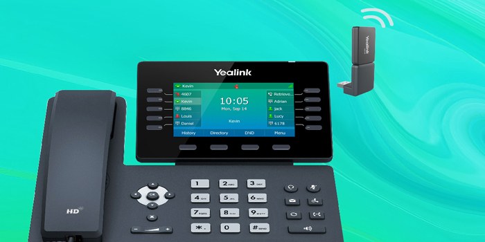 Yealink DECT T54W và dongle USB DECT DD10K vận hành như một bộ thiết bị điện thoại để bàn Yealink DECT (DD Phone) chuyên dành cho các công ty sử dụng hệ thống DECT