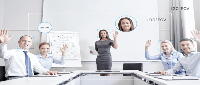 Camera UC S10 của Mỹ cung cấp chất lượng hình ảnh tuyệt đẹp. Thiết bị còn có thể tự động tạo khung hình trong không gian họp nhóm cũng như phòng hội nghị lớn