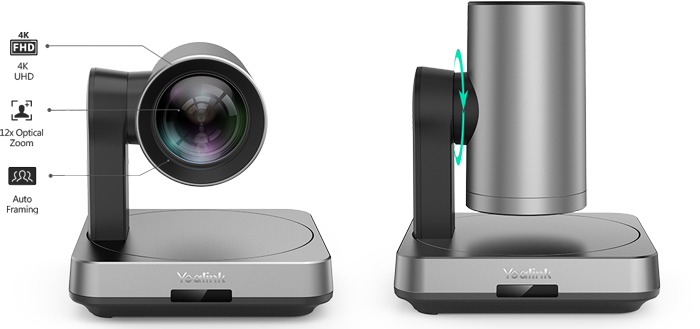 Yealink Camera-Hub có thể được sử dụng với nhiều UVC84 để cung cấp giải pháp đa camera