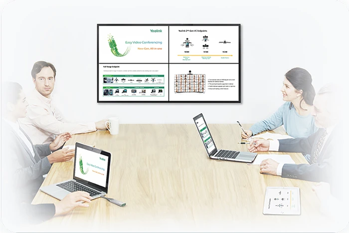 Với độ phân giải cao 1080P / 30 khung hình, Yealink MVC940 cung cấp trải nghiệm chia sẻ nội dung mượt mà