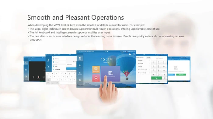 Yealink VP59 hỗ trợ 2 giao thức chuẩn H.323 / SIP