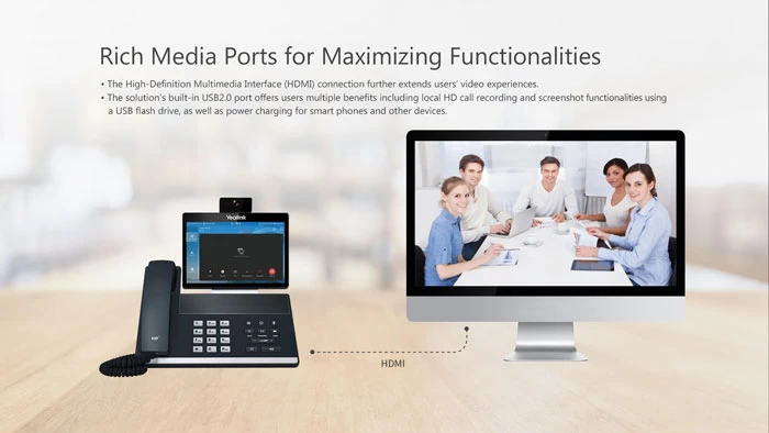 Điện thoại Yealink VP59-VCS Edition sở hữu màn hình cảm ứng 8 inch