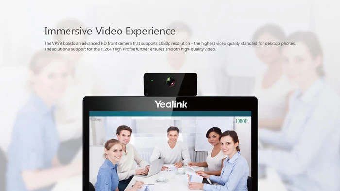Yealink VP59 được nâng cấp với phiên bản mới nhất của công nghệ Yealink Optimal HD Voice