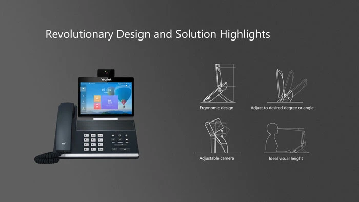 IP Phone Yealink VP59-VCS Ext Package được thiết kế đặc biệt dành cho giám đốc điều hành