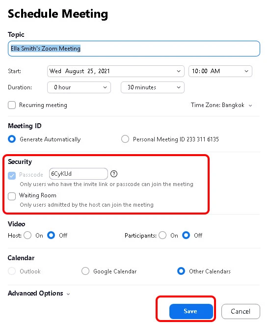 Cách cài đặt lịch họp/ học trực tuyến trên Zoom trên máy tính