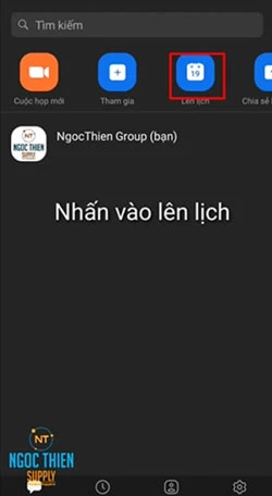2. Cách đặt lịch cuộc họp trên Zoom trên điện thoại