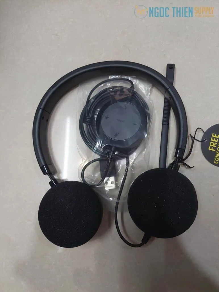 Unbox tai nghe Jabra Evolve 20 Ms Stereo USB chất lượng