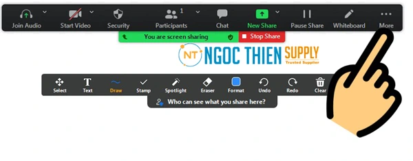 Cách chặn không cho học sinh vẽ bậy trên Zoom