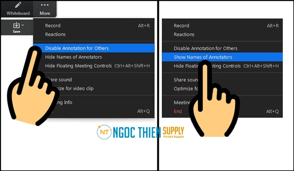 Cách chặn không cho học sinh vẽ bậy trên Zoom