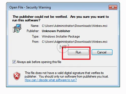 Hướng dẫn tải và cài đặt webex về máy tính Windows