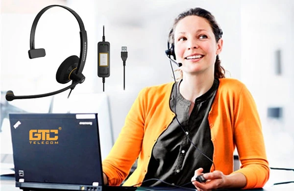 tai nghe có mic tốt để học tiếng anh Sennheiser SC 30 USB CTRL