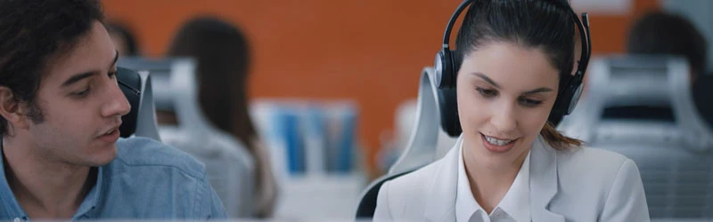 Tai nghe có mic để học tiếng Anh Jabra Biz 1100 USB duo