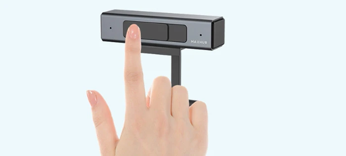 Camera họp trực tuyến giá rẻ Maxhub UC W10 có màn trập che ống kính