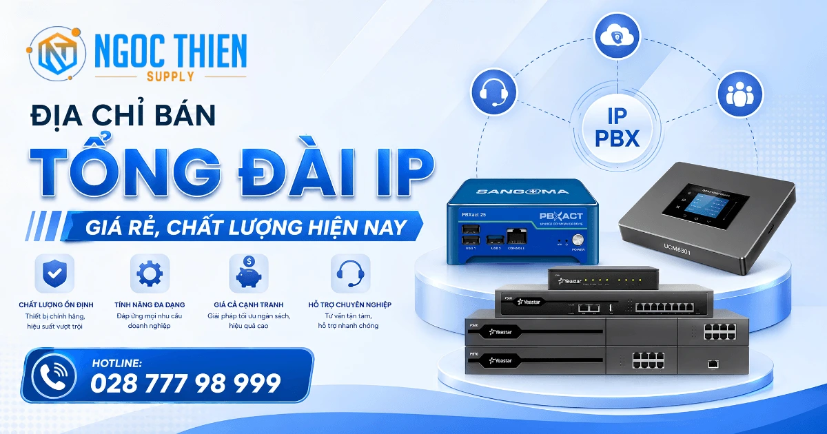 Địa chỉ bán tổng đài IP giá rẻ, chất lượng hiện nay