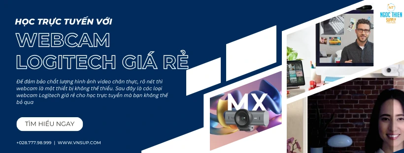 Webcam Logitech giá rẻ cho học trực tuyến