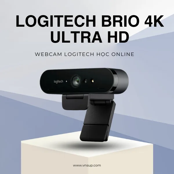 Webcam Logitech học online Brio 4K Ultra HD