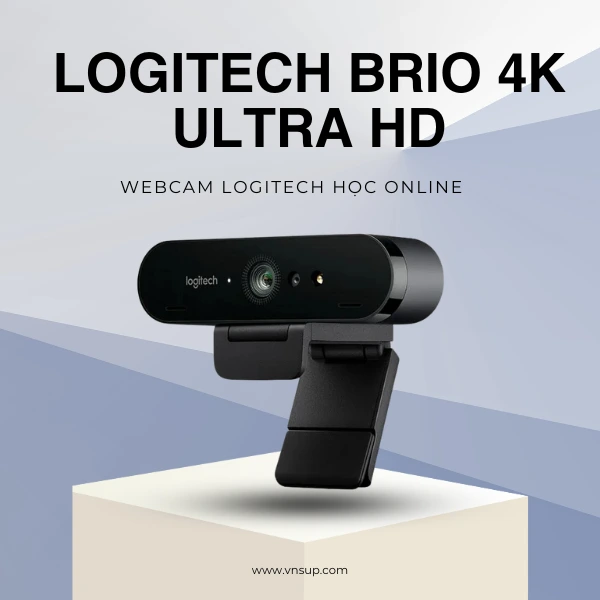 Webcam Logitech học online Brio 4K Ultra HD