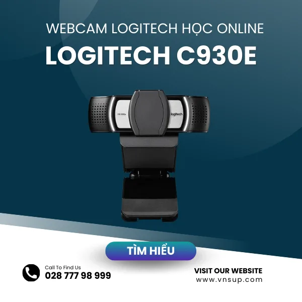 Webcam Logitech học online C930E