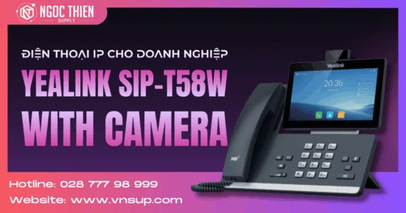 Yealink SIP-T58W with camera- Điện thoại IP cho doanh nghiệp