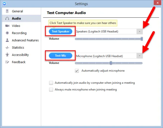 Xử lí lỗi Zoom không nhận tai nghe