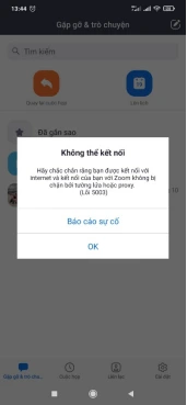 Không kết nối Zoom trên điện thoại được