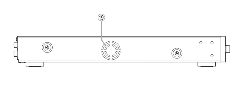 mặt trái amply a-5006
