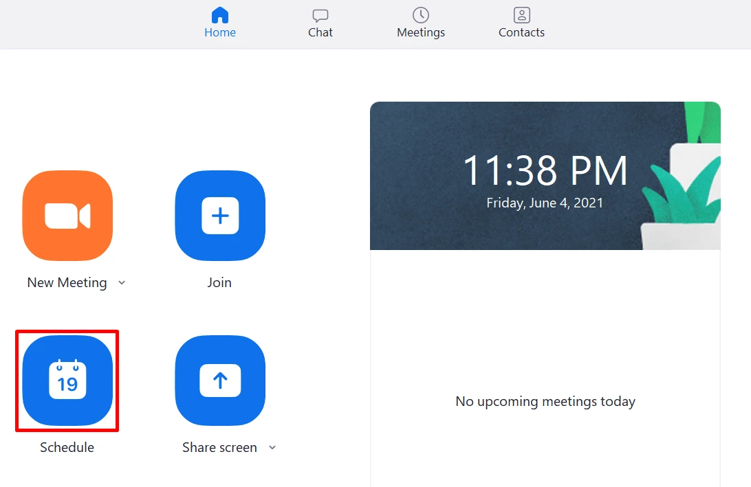 Cách lên lịch cuộc họp trên Zoom