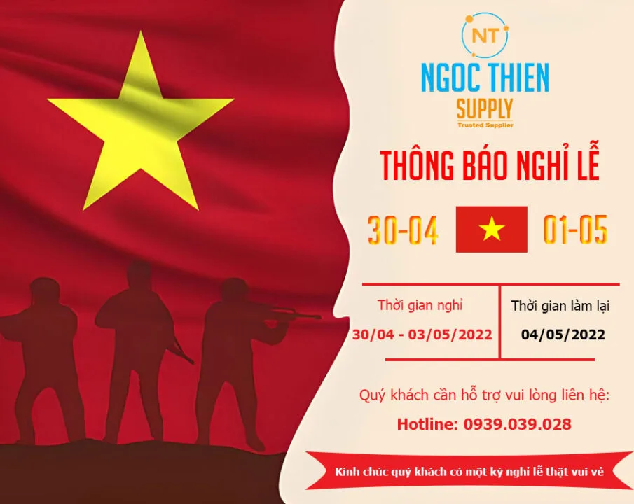 Thông báo nghỉ lễ 30-4 và 1-5 năm 2022