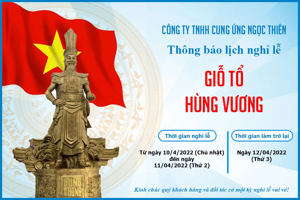 Lịch nghỉ lễ Giỗ Tổ Hùng Vương 2022