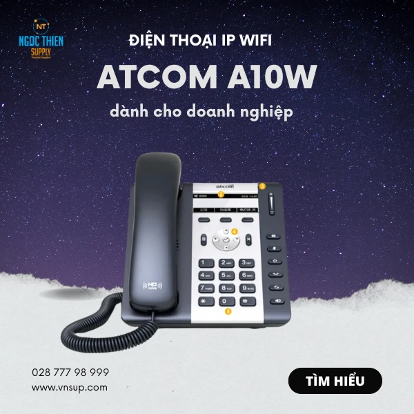 Atcom A10W sở hữu tính năng phong phú, thiết kế tinh tế, ngoại hình sáng tạo giúp điện thoại được các doanh nghiệp yêu thích lựa chọn