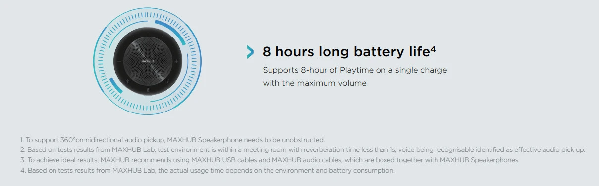 pin loa hội nghị Maxhub BM20