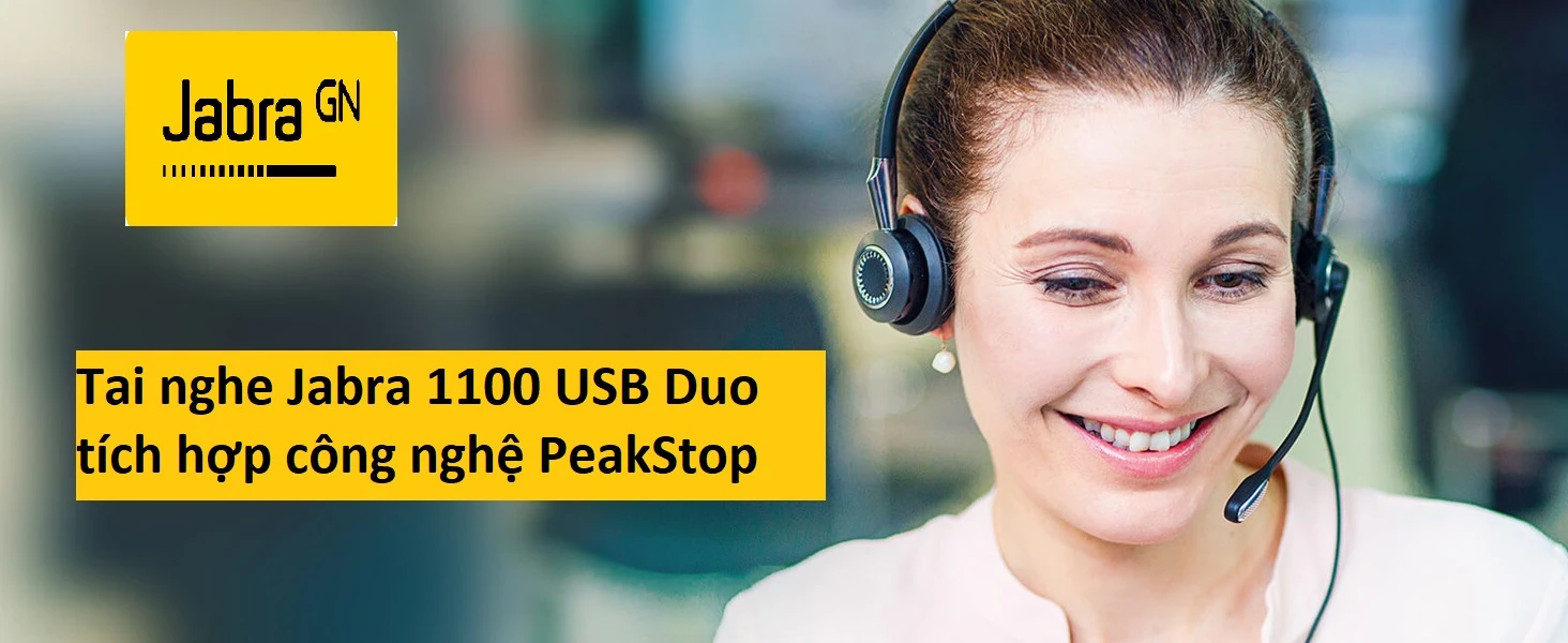 ứng dụng tai nghe Jabra Biz 1100 Duo USB